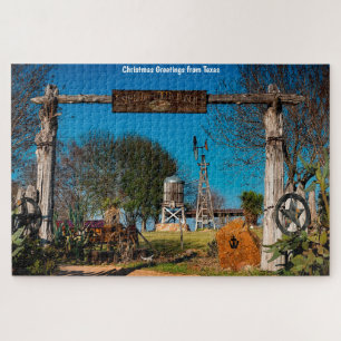 Texas Ranch Scene. Jigsaw Puzzle