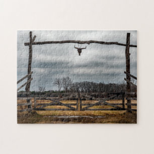 Texas Ranch Scene. Jigsaw Puzzle