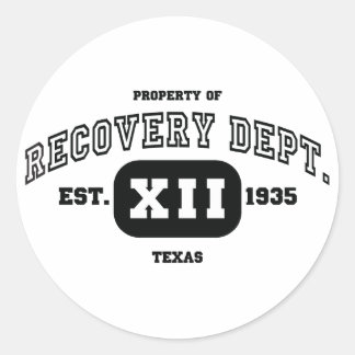 TEXAS Recovery Classic Round Sticker