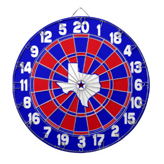 Texas Red White & Blue Dartboard