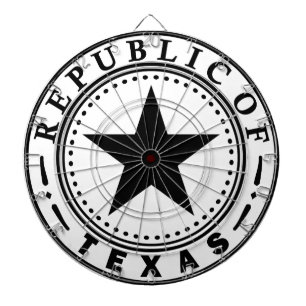 Texas (Republic of Texas Seal) Dartboard