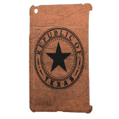 Texas (Republic of Texas Seal) iPad Mini Case (Back Left)