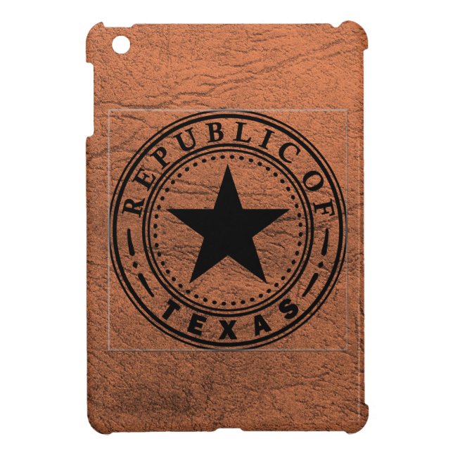 Texas (Republic of Texas Seal) iPad Mini Case (Back)