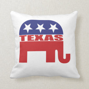 Texas Republican Elephant Cushion