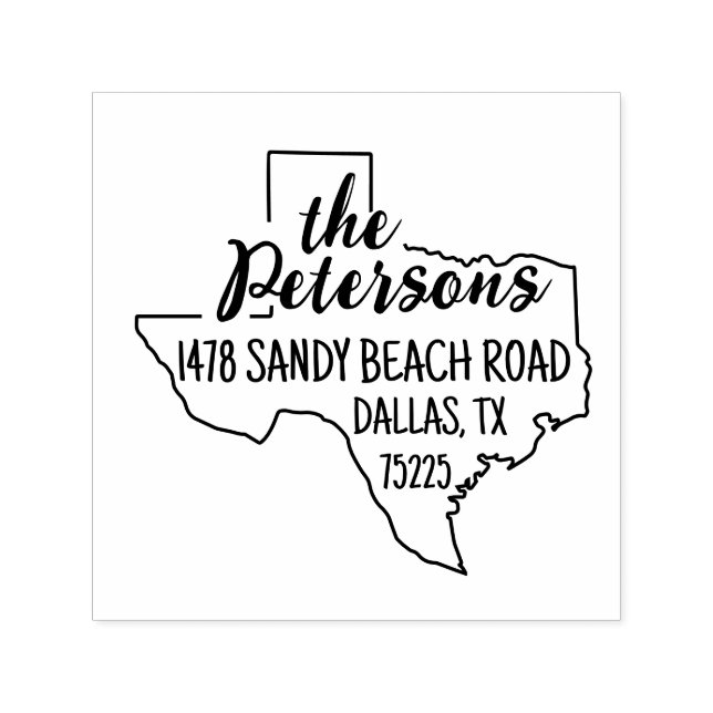 Texas Return Address Stamp Self-Inking (Design)