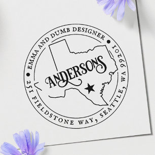 Texas Return Address Stamp Self-Inking ModernStamp