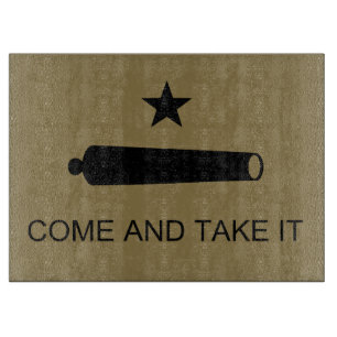 Texas Revolution Flag, Texians Militia 1835 Cutti Cutting Board