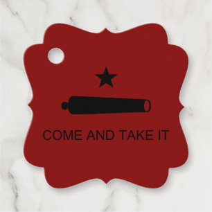 Texas Revolution Flag, Texians Militia 1835 Favour Tags