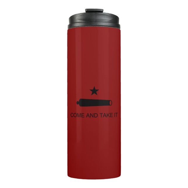 Texas Revolution Flag, Texians Militia 1835  Thermal Tumbler (Front)