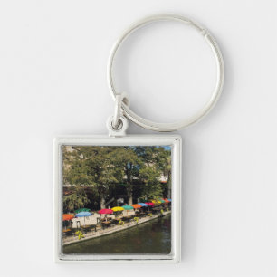 Texas, Riverwalk, dining on river's edge Key Ring
