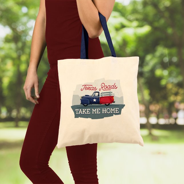 Texas Roads, Take Me Home Tote Bag (Creator Uploaded)
