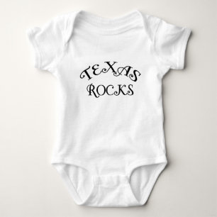 Texas Rocks One Piece Baby Bodysuit