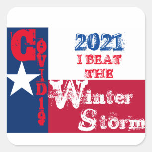 TEXAS ROCKS SQUARE STICKER