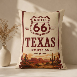 Texas Route 66 Desert Lodge Accent Decor Lumbar Cushion