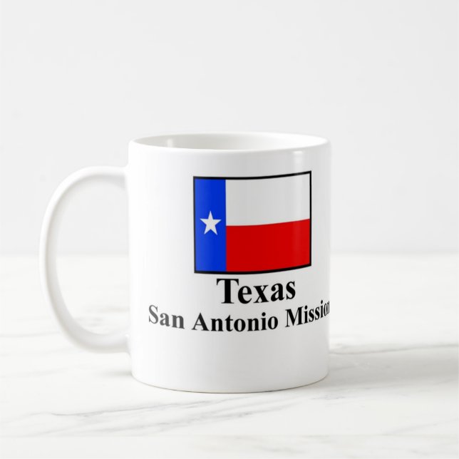 Texas San Antonio Mission Mug (Left)