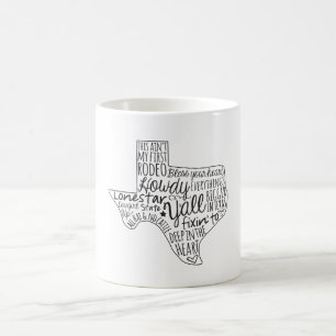 Texas Sayings Y'all Coffee Mug