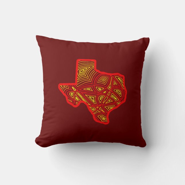 Texas Scribbleprint Cushion (Front)