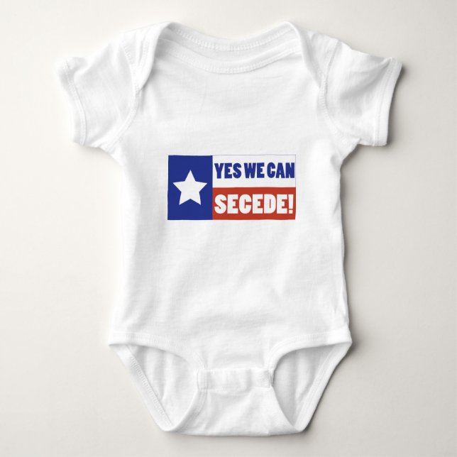 Texas Secede Baby Bodysuit (Front)