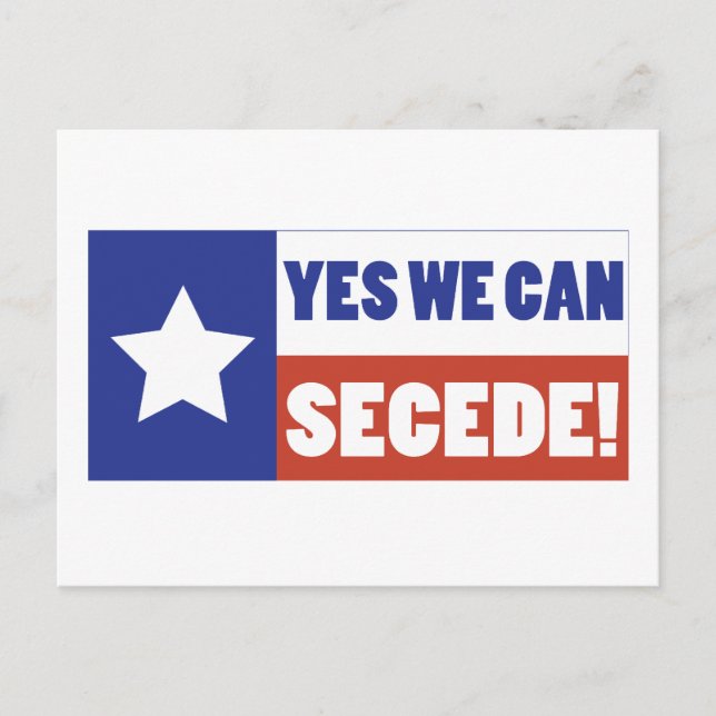 Texas Secede Postcard (Front)