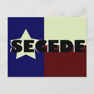 Texas SECEDE Postcard