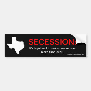 Texas Secession Bumper Sticker