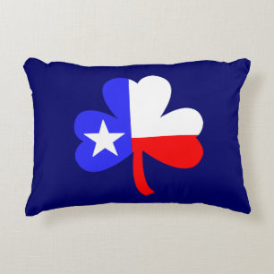 Texas Shamrock Decorative Cushion