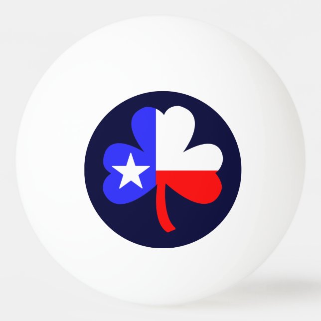 Texas Shamrock Ping Pong Ball (Front)