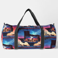 Texas Shape BBQ Pit Cowboy Deer Sunset