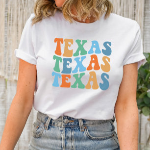 Texas Shirt Wavy Groovy Font