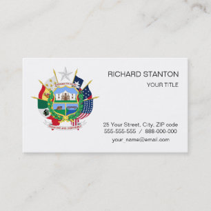 Texas sign business card