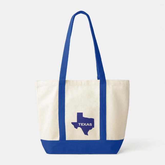Texas silhouette tote bag (Back)