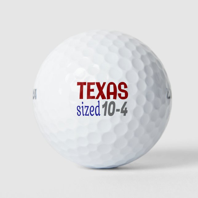 Texas sized 10-4 LetterKenny Golf Balls (Front)