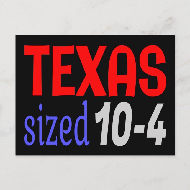Texas sized 10-4 LetterKenny Postcard (Front)