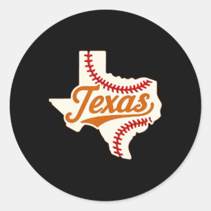 Texas Softll Fan Tee For Players, Coaches, And Fan Classic Round Sticker