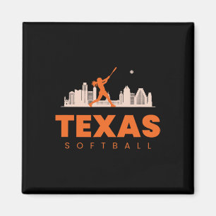 Texas Softll Vintage Minimalist City Retro Softll Magnet