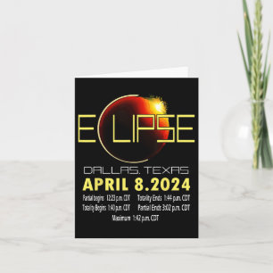 Texas Solar Eclipse 2024 Solar Eclipse Funny Texas Card