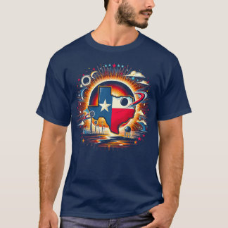 Texas Solar Eclipse 2024 Starry Night Solar Eclips T-Shirt