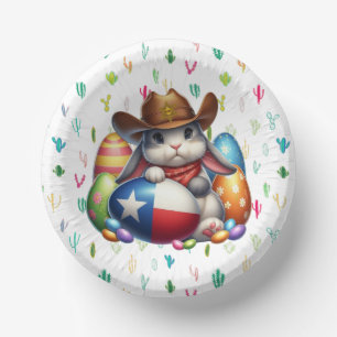 Texas/southwestern Easter bunny sheriff Paper Plate