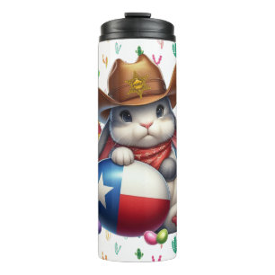 Texas/southwestern Easter bunny sheriff Thermal Tumbler