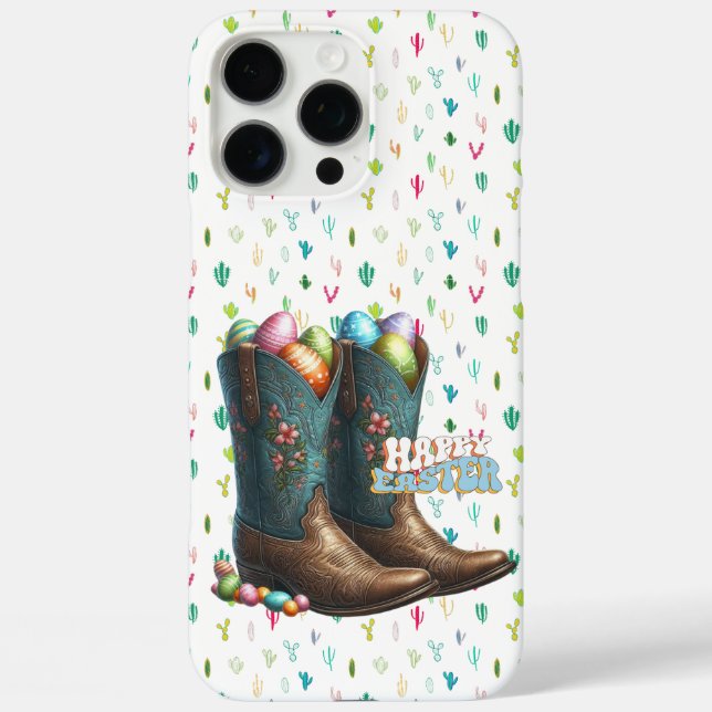 Texas/southwestern Easter egg boots  Case-Mate iPhone Case (Back)
