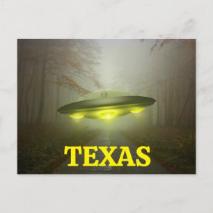 TEXAS SPACESHIP UFO Postcard