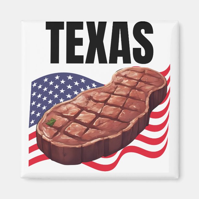 Texas Square Magnet (Front)
