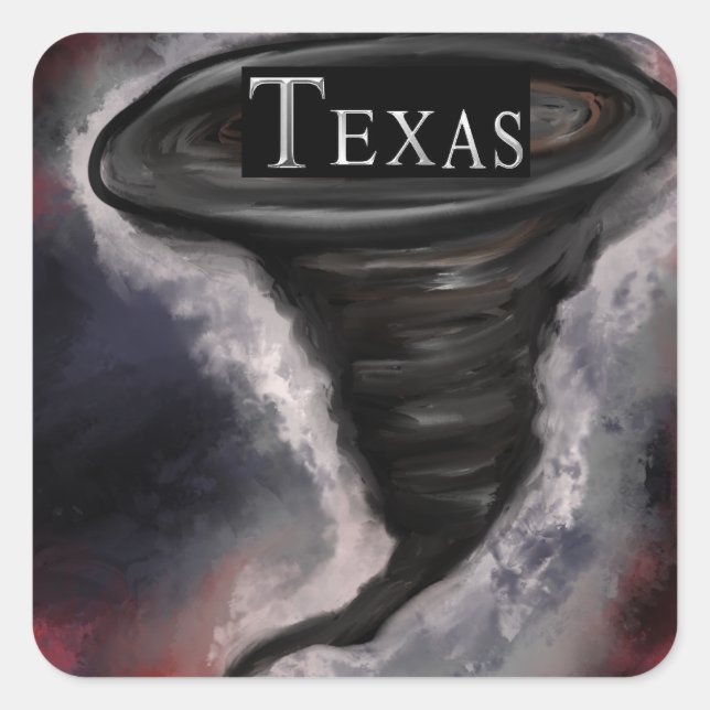 TEXAS SQUARE STICKER (Front)