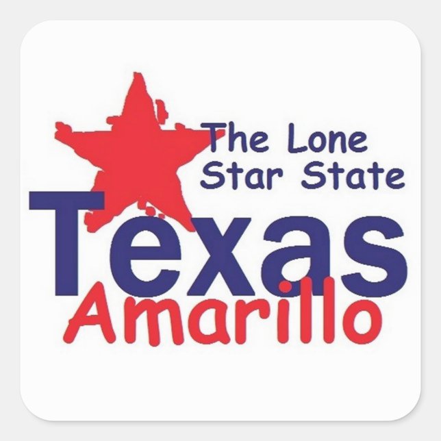 TEXAS SQUARE STICKER (Front)