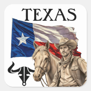 TEXAS SQUARE STICKER