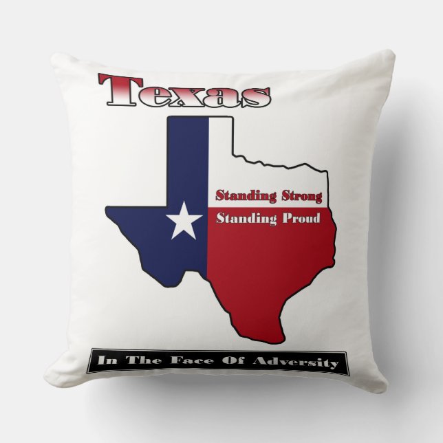 Texas Standing Strong Cushion (Front)