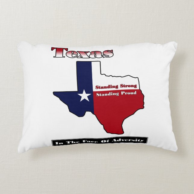 Texas Standing Strong Decorative Cushion (Front)