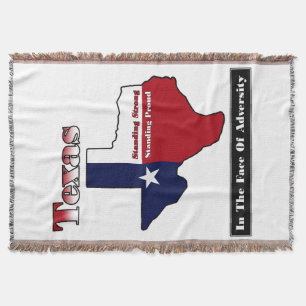 Texas Standing Strong Throw Blanket