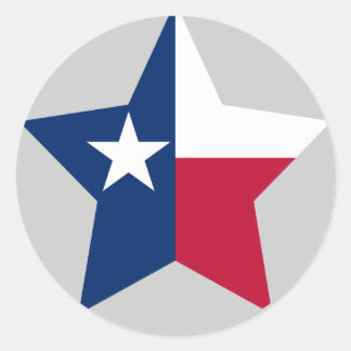 Texas Star Classic Round Sticker