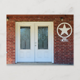 Texas Star Double Doors Postcard
